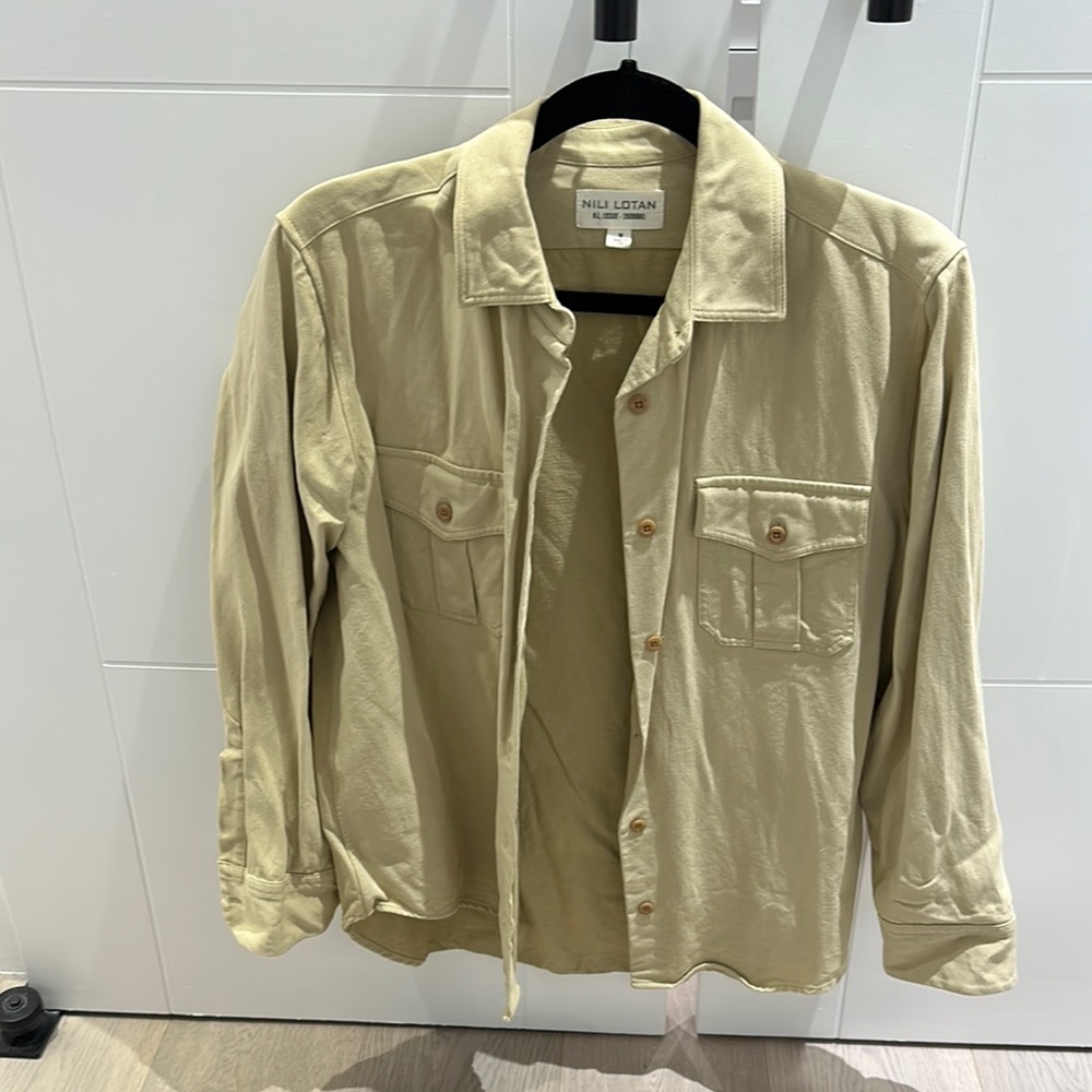 Nili Lotan Tan women’s oversize shirt